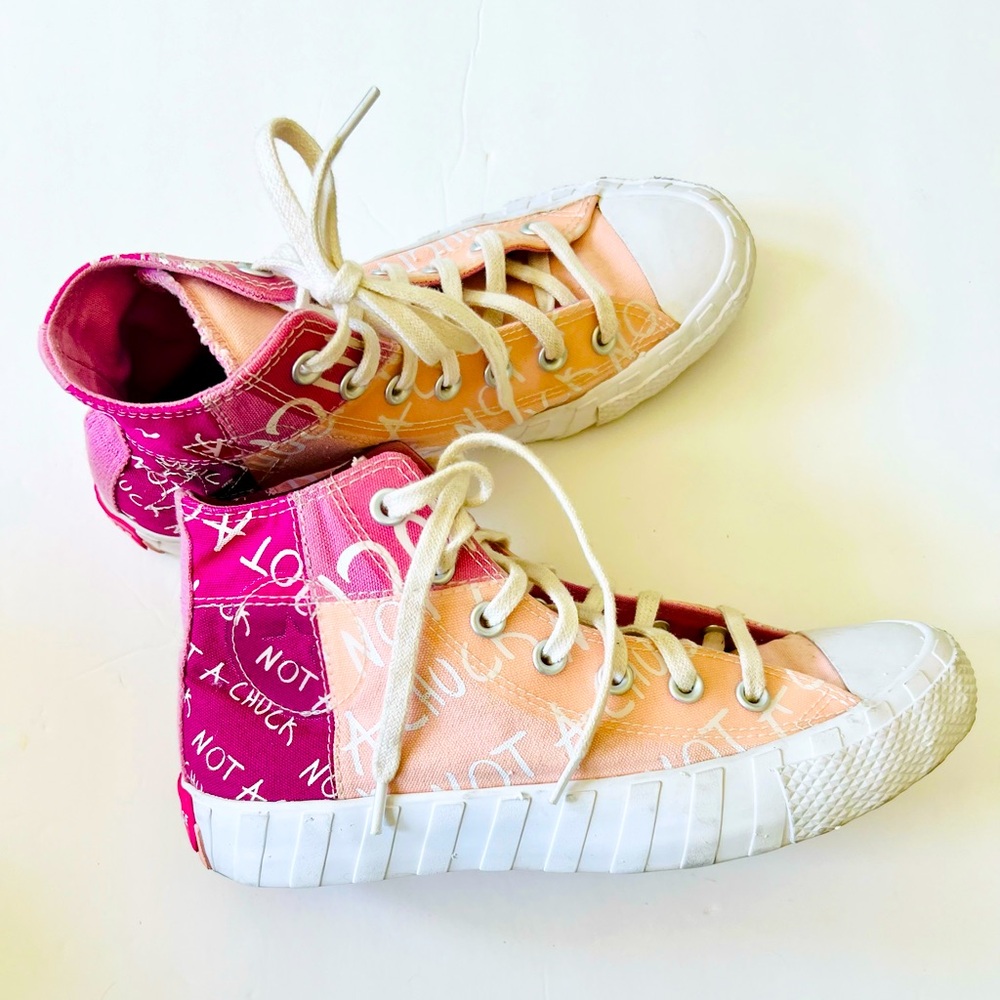 Not a Chuck Converse Storm Pink Shoes - Size 6 Kids